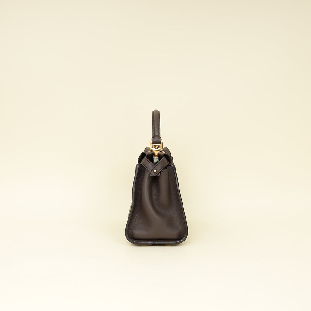 Fendi Chocolate Mini Peekaboo Bag