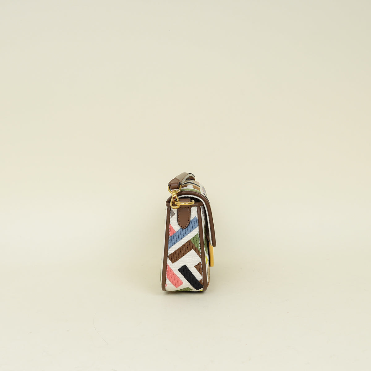 Fendi Multicolor Embroidered Mini Baguette Bag