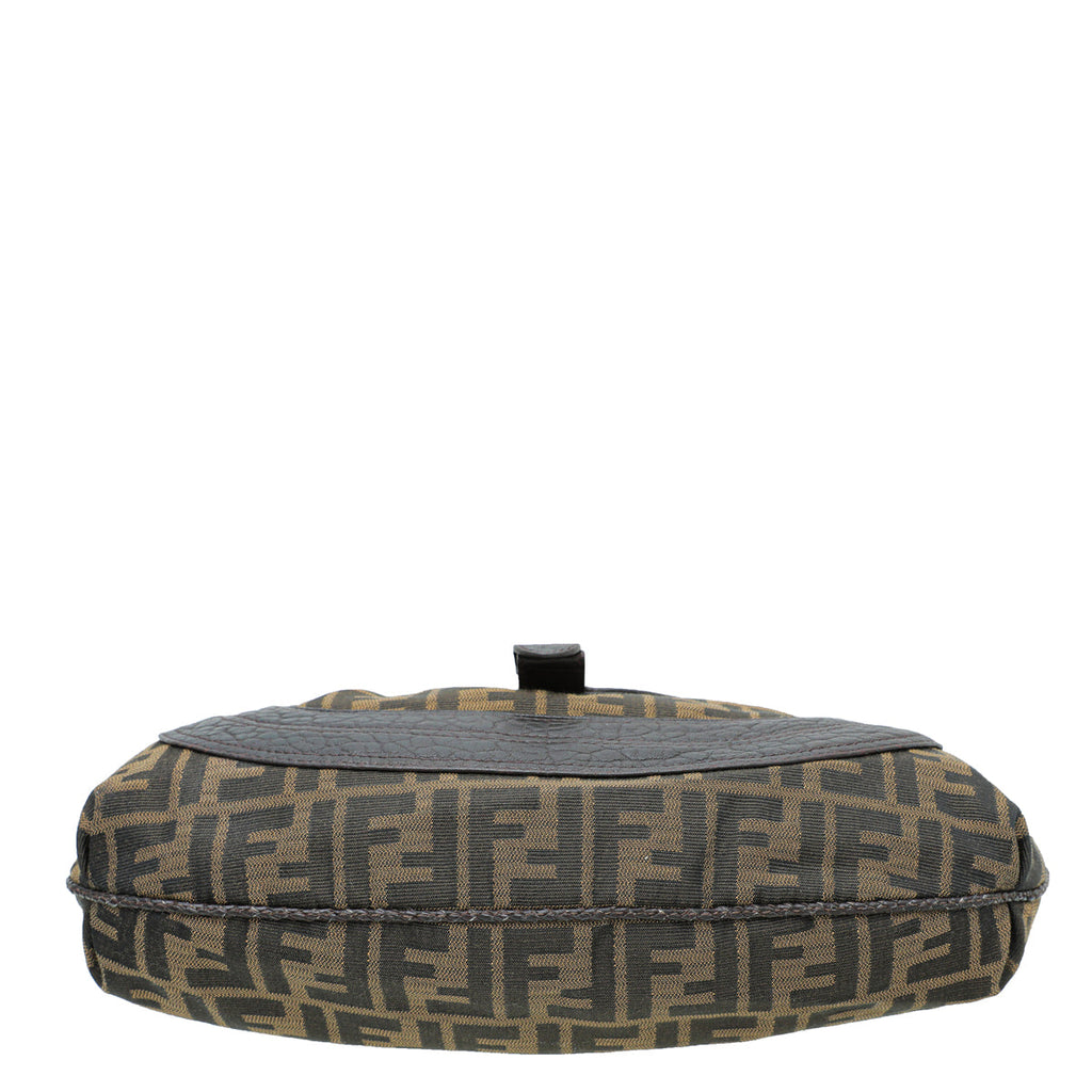 Fendi Tobacco Zucca Nappa Spy Hobo Bag