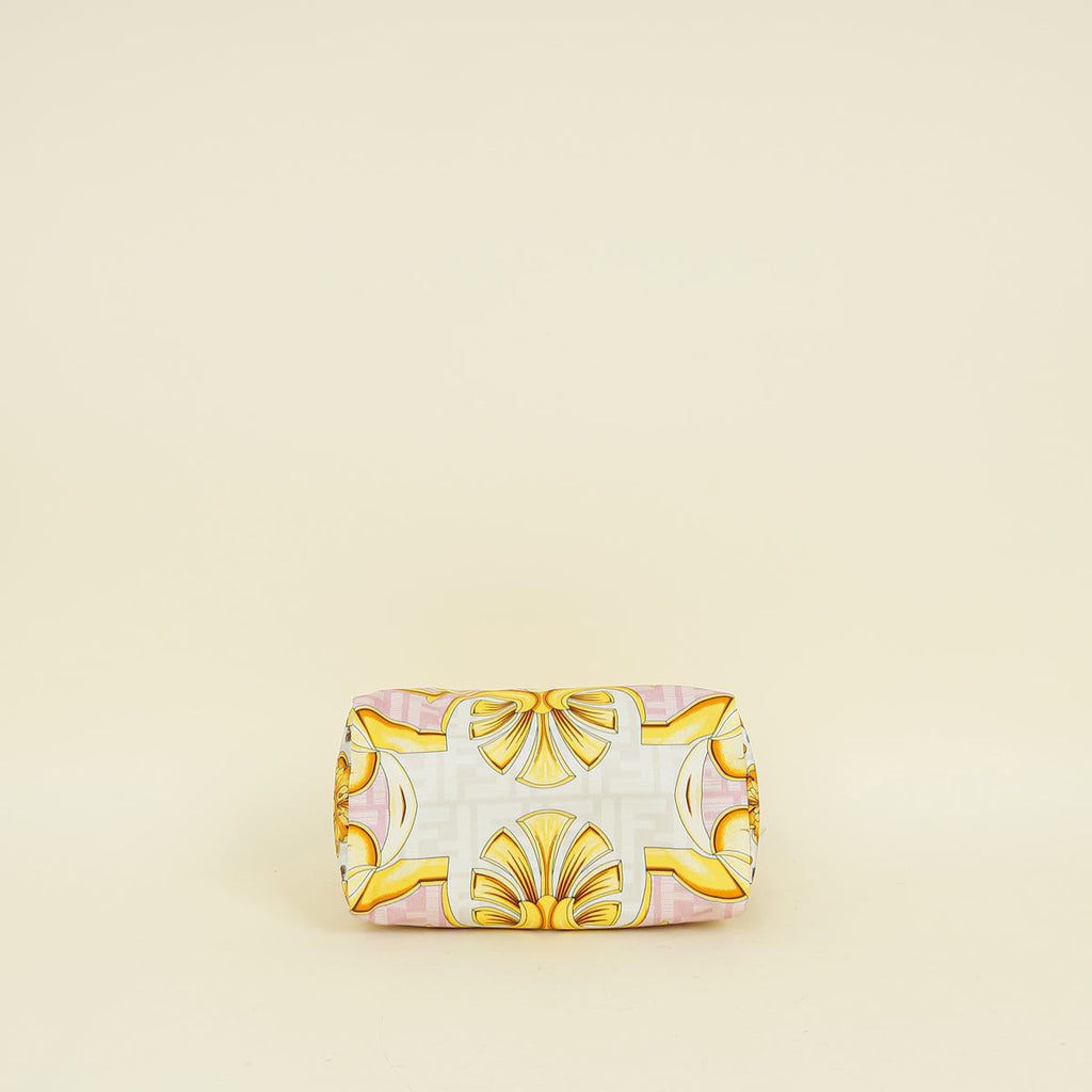 Fendi Multicolor X VERSACE Fendace FF Baroque Trapezoid Beauty Pouch