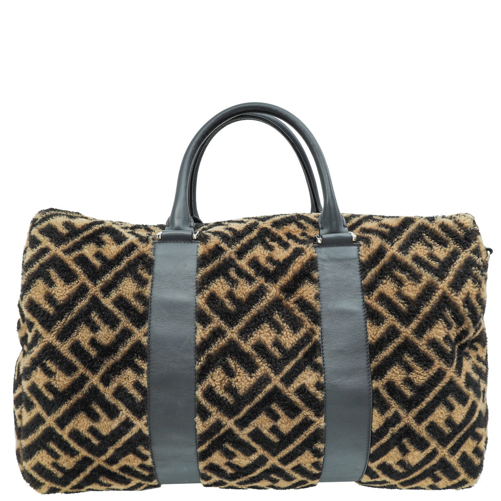 Fendi Bicolor Shearling Duffle Bag