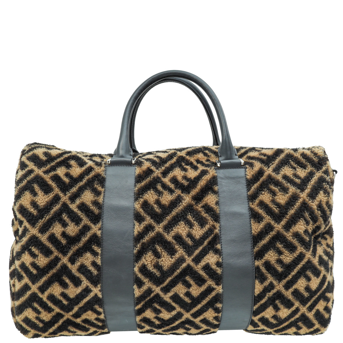 Fendi Bicolor Shearling Duffle Bag
