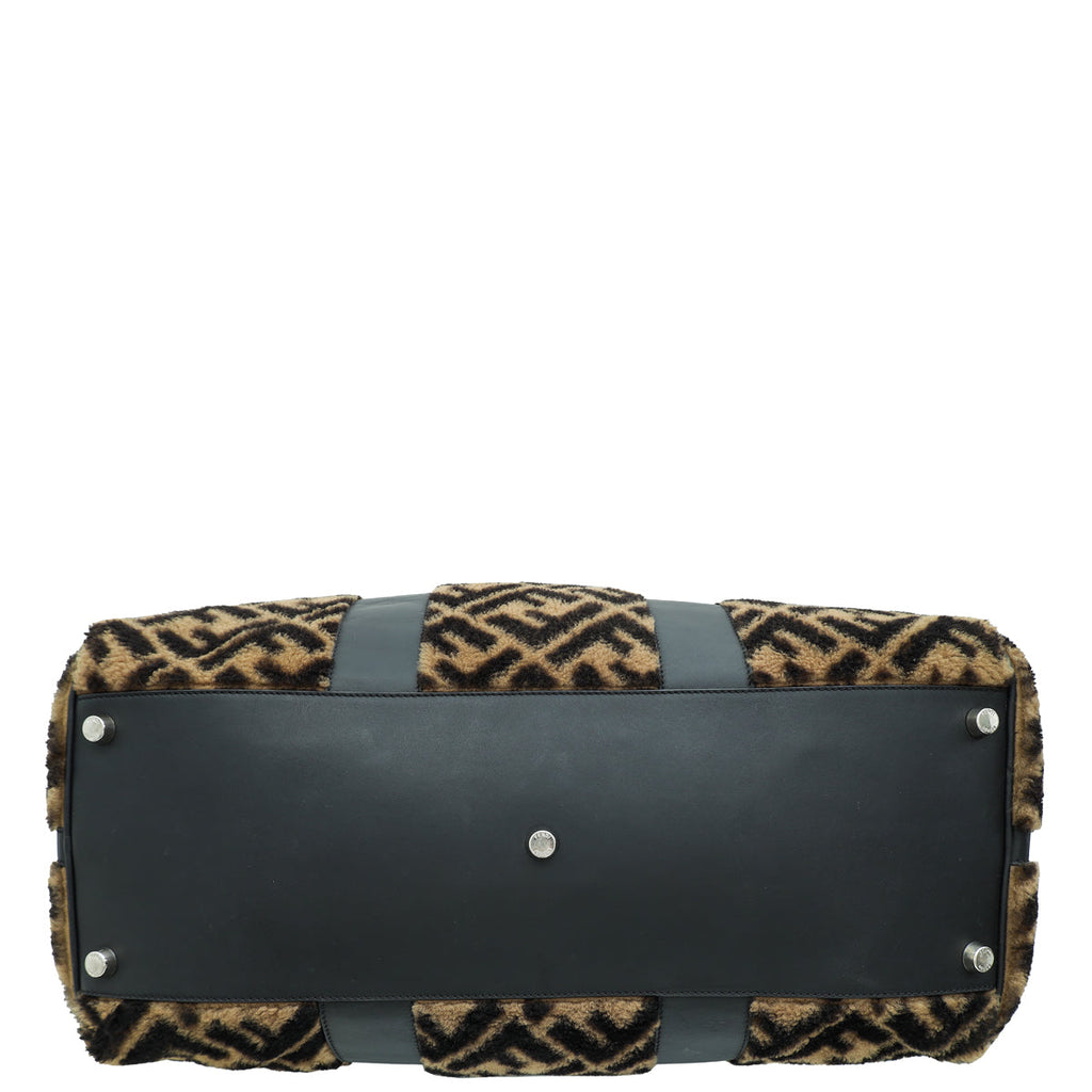 Fendi Bicolor Shearling Duffle Bag