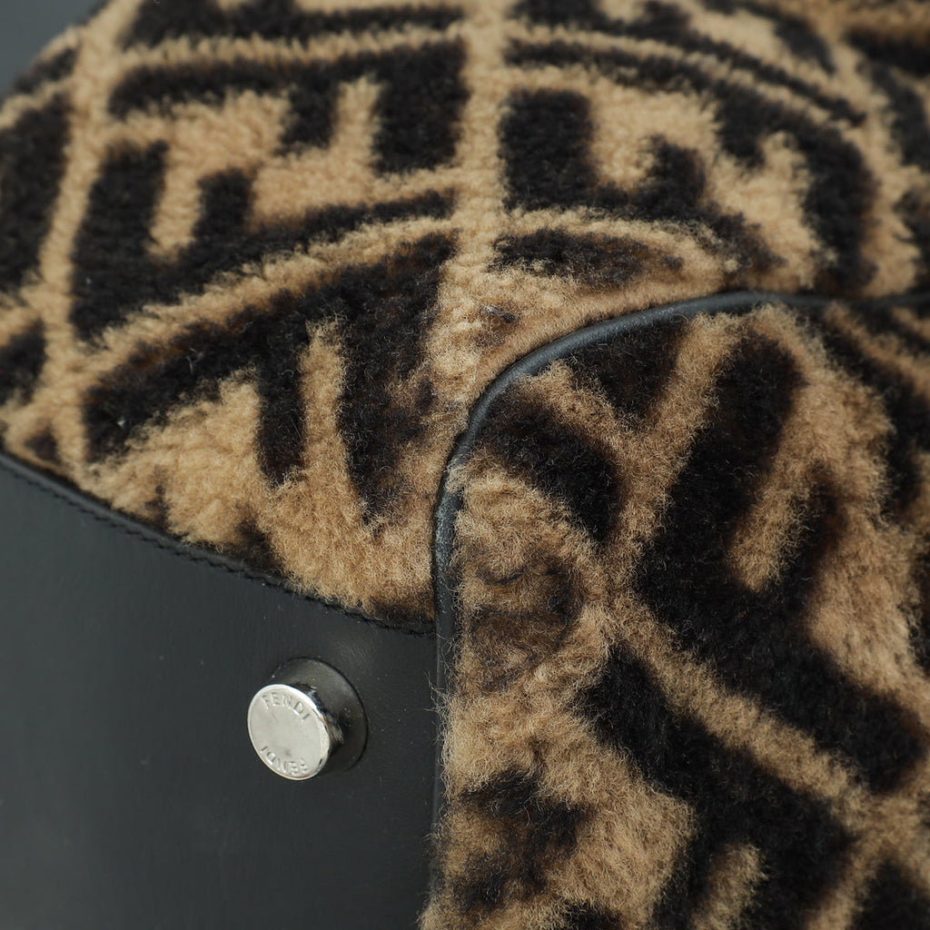 Fendi Bicolor Shearling Duffle Bag