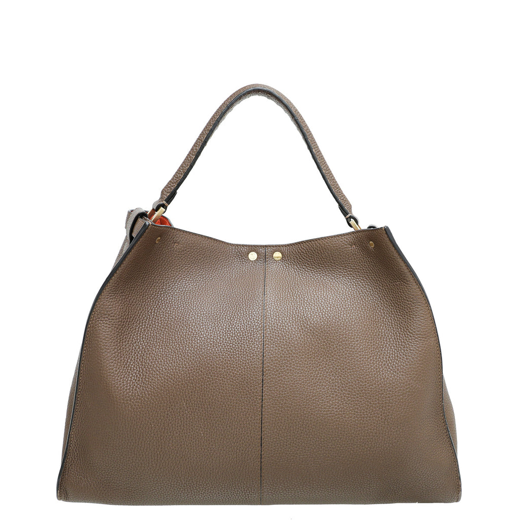Fendi Brown Peekaboo Selleria X Lite Large Bag