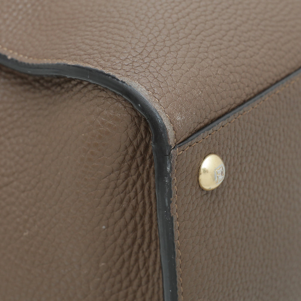 Fendi Brown Peekaboo Selleria X Lite Large Bag