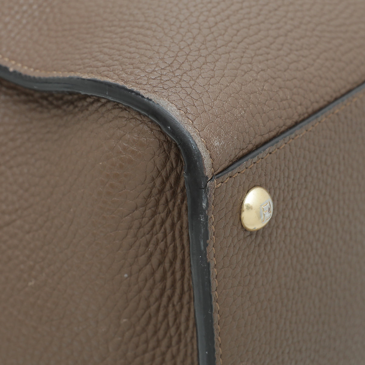 Fendi Brown Peekaboo Selleria X Lite Large Bag