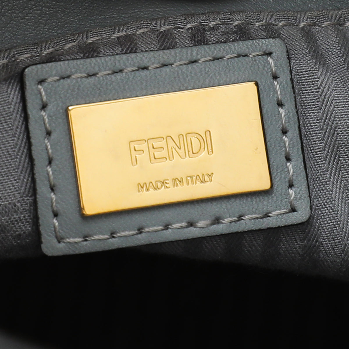 Fendi Grey 2Jours Petite Bag W/ N.G Initials