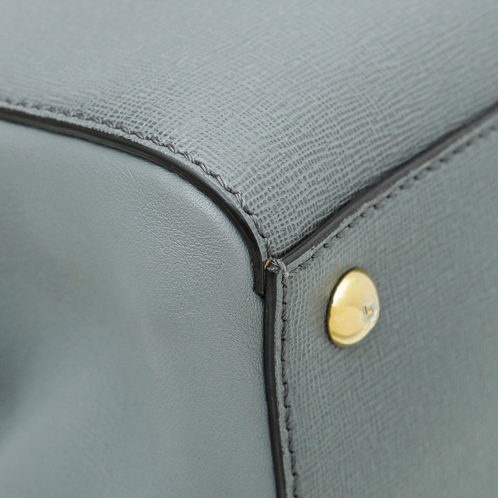 Fendi Grey 2Jours Petite Bag W/ N.G Initials