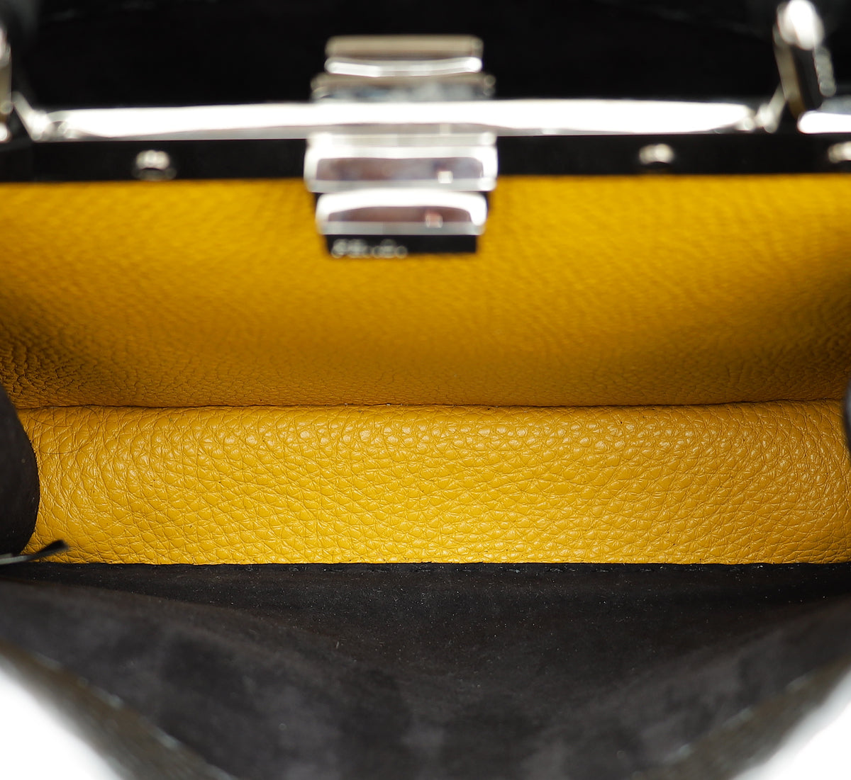 Fendi Black Cuoio Selleria Peekaboo ISeeU Small Bag