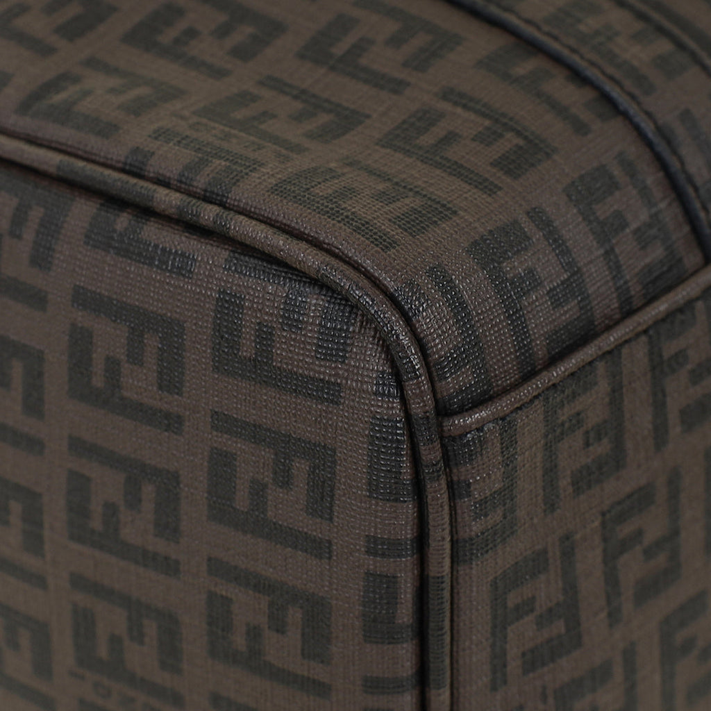 Fendi Brown Forever Spalmatti Boston Bag