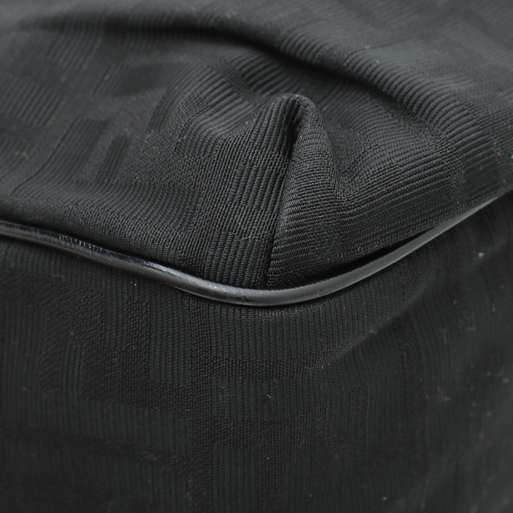 Fendi Black Zucca Chef Shopper Small Tote Bag