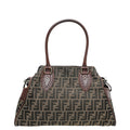 Fendi Tobacco Zucca De Jour Tote Medium Bag