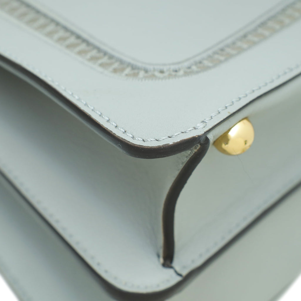 Fendi Grey Peekaboo Embroidered Regular Bag