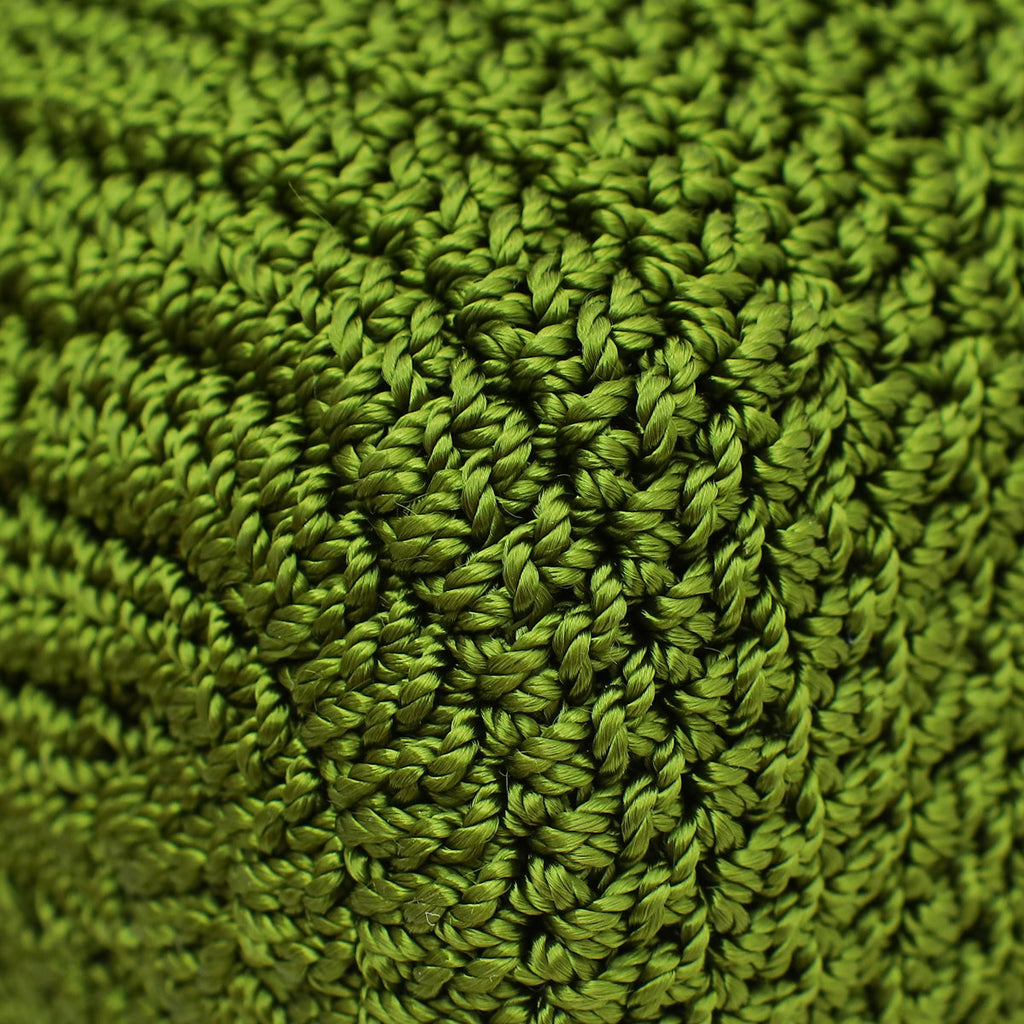 Fendi Verde Lavanda Crochet Vitello Grace Plexiglass Baguette Medium Bag