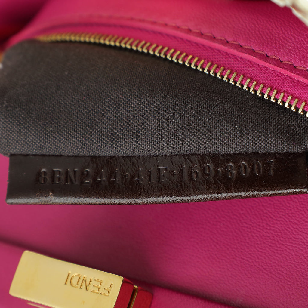 Fendi Multicolor Python Mini Peekaboo Bag