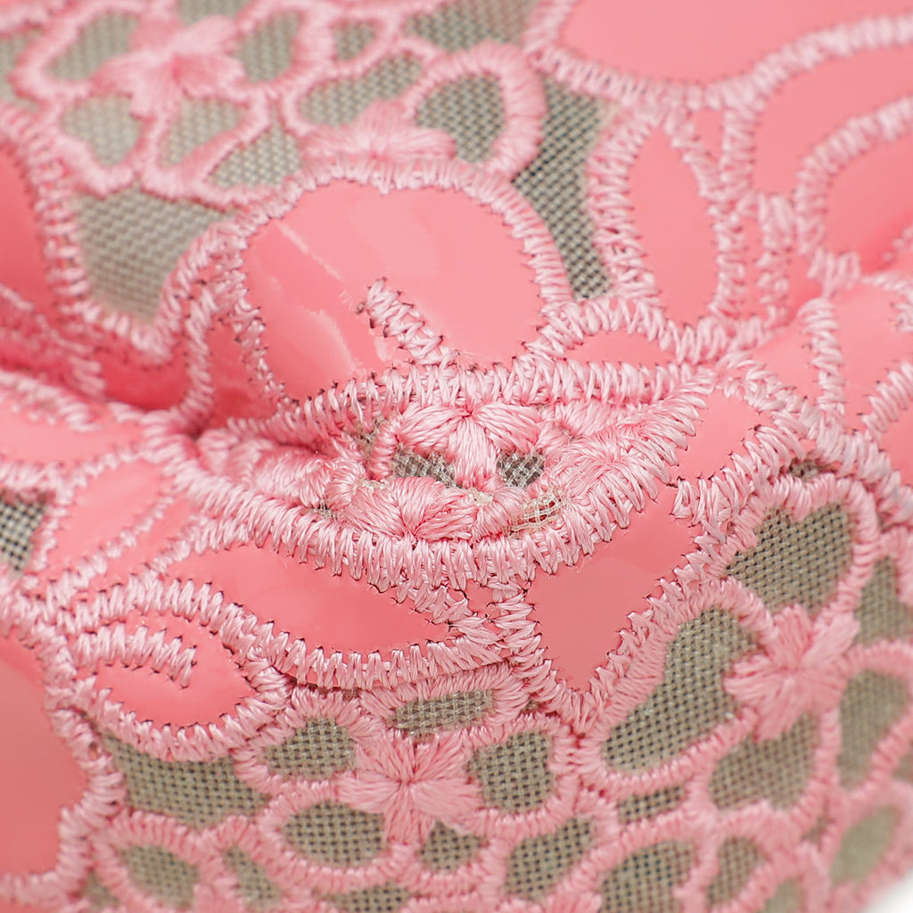 Fendi Pink Baguette Embroidered Medium Bag
