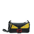 Fendi Bicolor Monster Eyes Baguette Flap Crossbody Bag