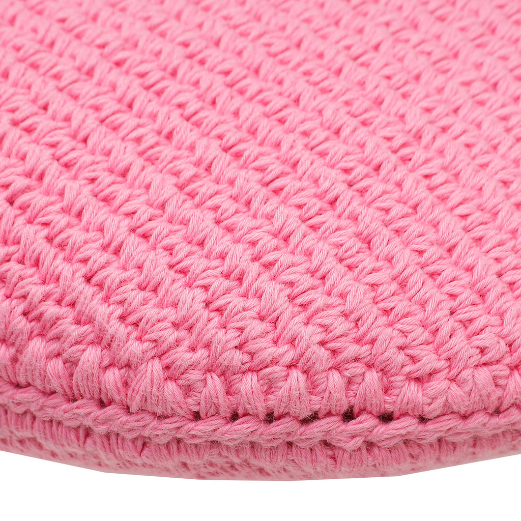 Fendi Pink FF Croissant Crochet Small Bag