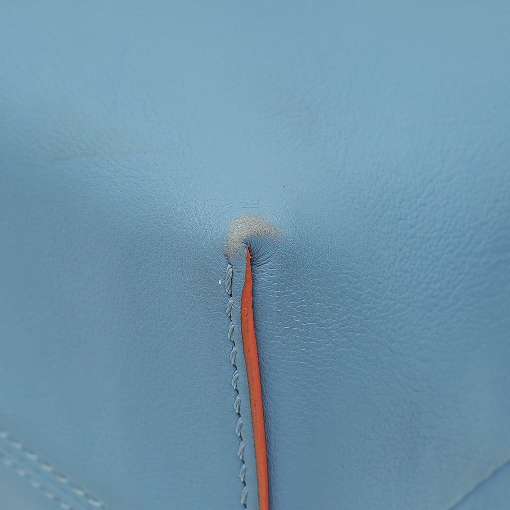 Fendi Blue Wavy Studded Tail By The Way Boston Bag