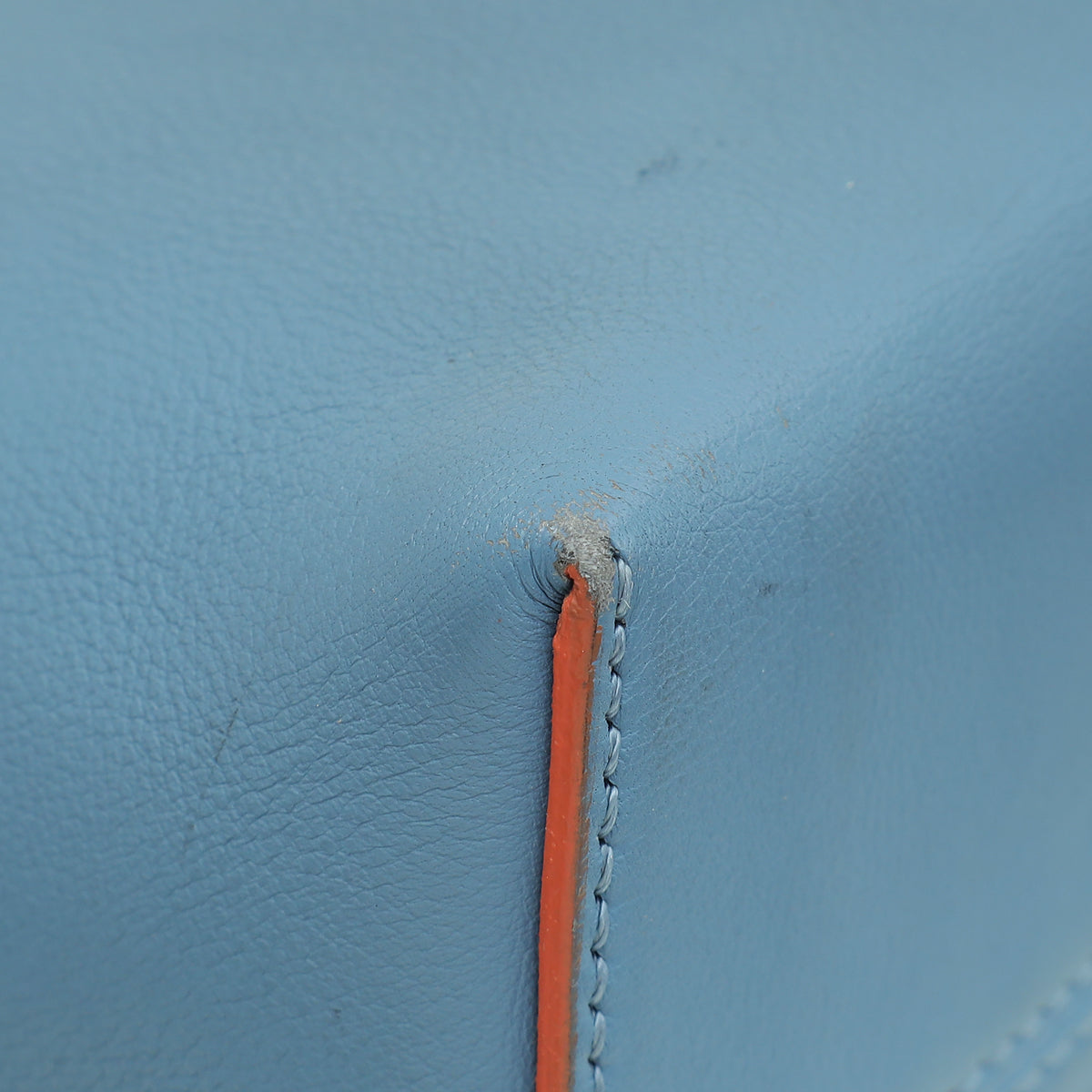 Fendi Blue Wavy Studded Tail By The Way Boston Bag