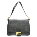 Fendi Chocolate Brown Zucchino Spalmati Mama Baguette Bag