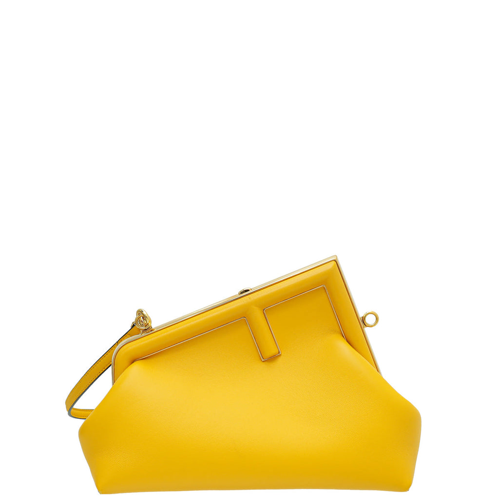 Fendi Yellow "Fendi First" Small Bag