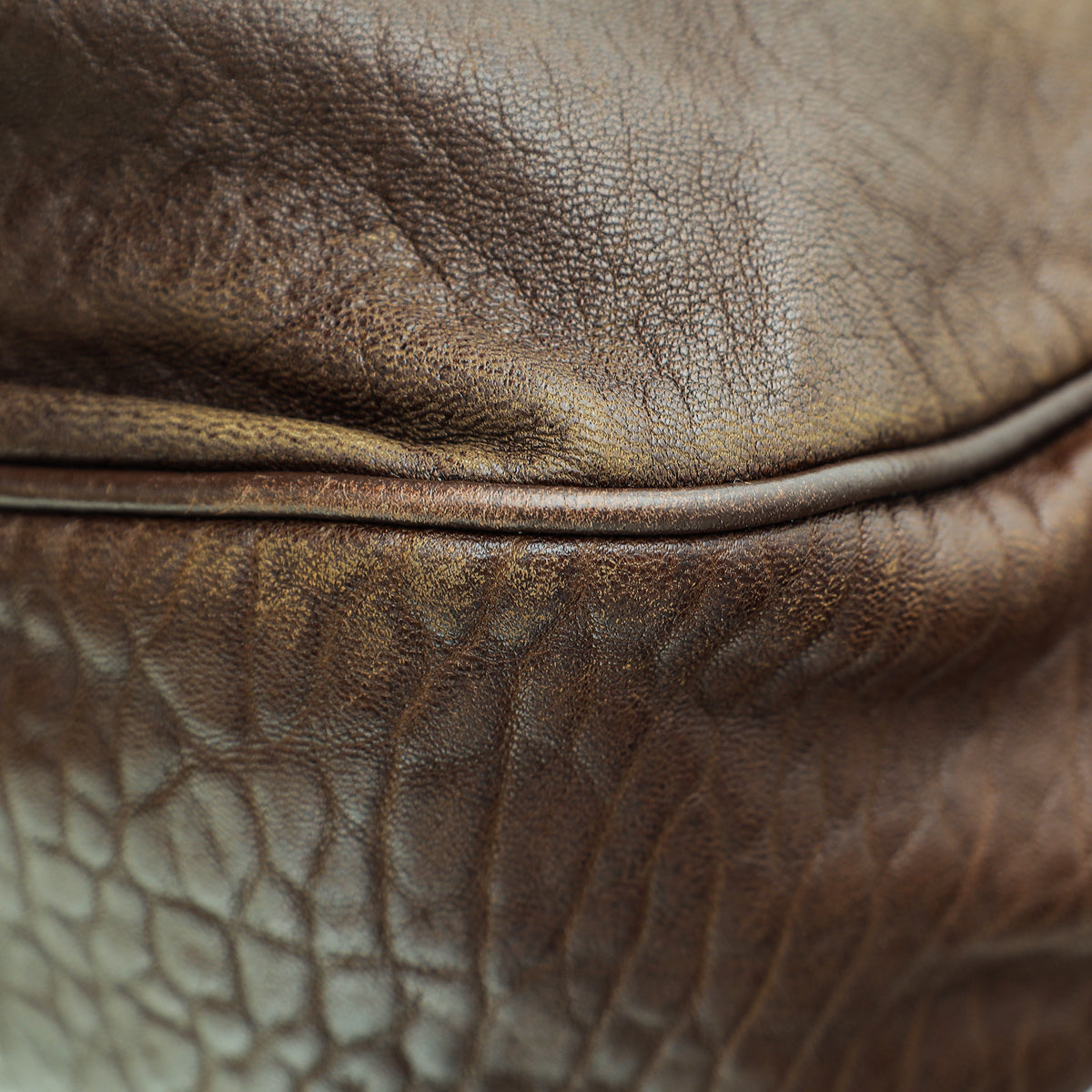 Fendi Brown Suppple Mia Flap Bag
