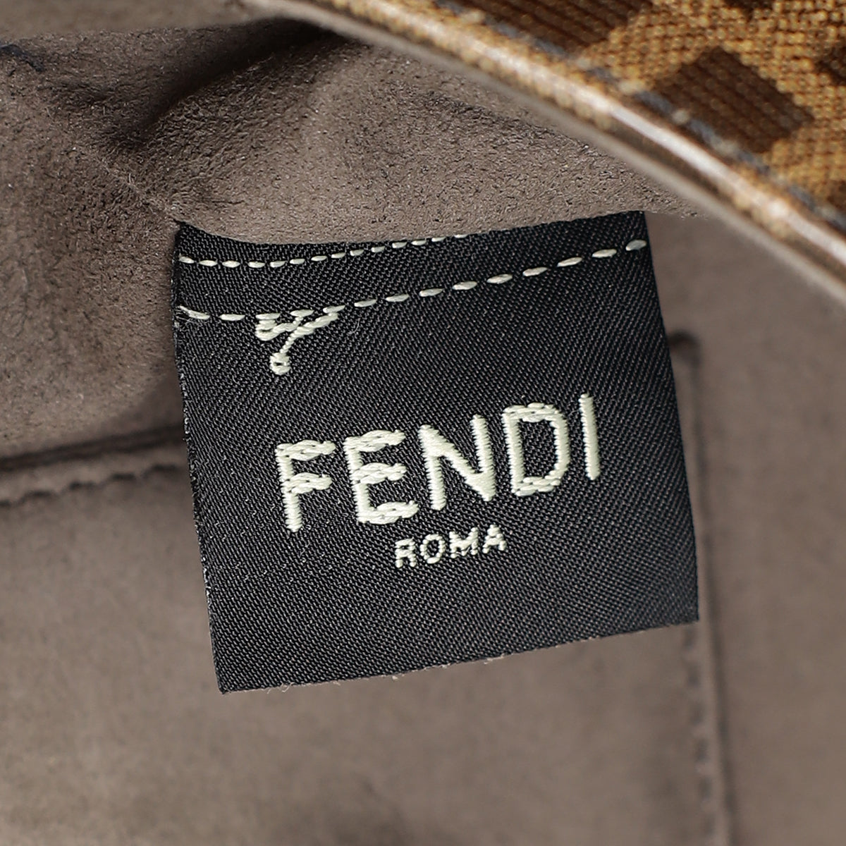 Fendi Bicolor FF 1974 Stamp Patch Flap Bag