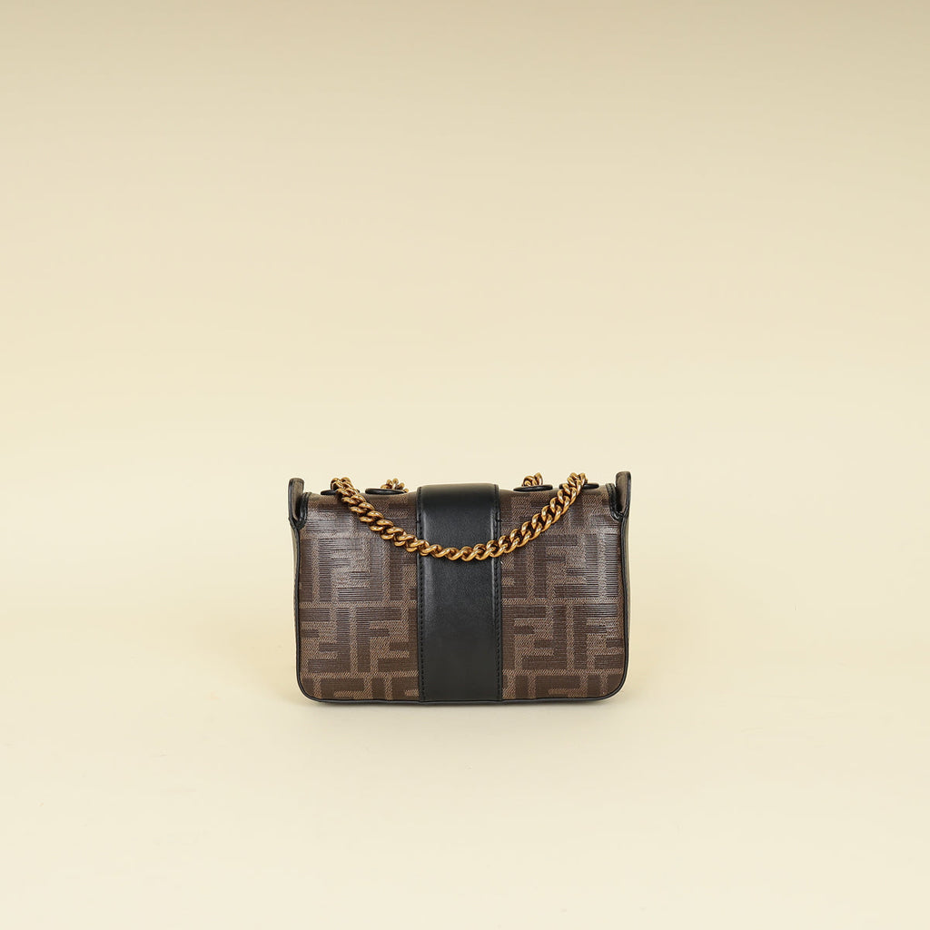 Fendi Bicolor FF 1974 Stamp Patch Flap Bag