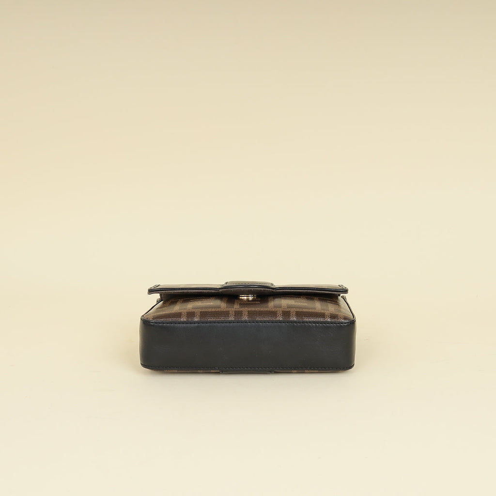 Fendi Bicolor FF 1974 Stamp Patch Flap Bag