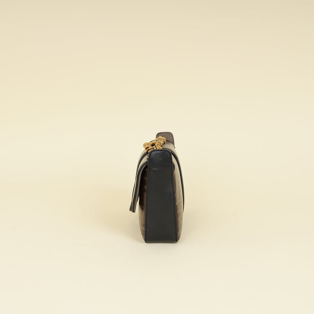 Fendi Bicolor FF 1974 Stamp Patch Flap Bag
