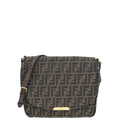 Fendi Tobacco Zucca Crossbody Large Messenger Bag