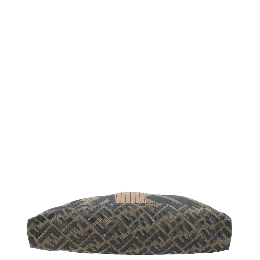 Fendi Tobacco Zucca Baguette Maxi Flap Shoulder Bag