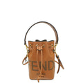 Fendi Tan Logo Mon Tresor Mini Pocket Bag