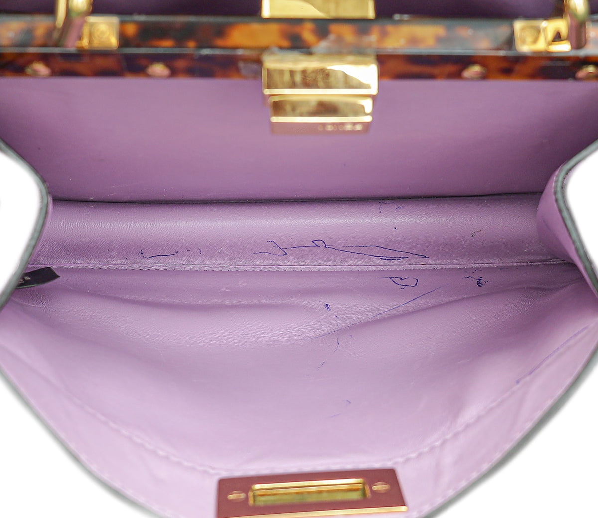 Fendi Lilac Timeless Peekaboo ISeeU Small Bag