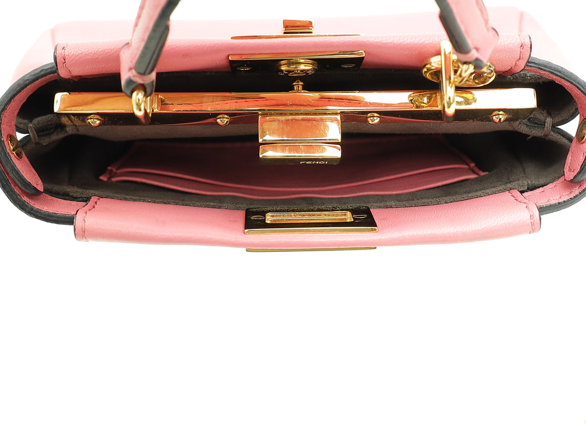 Fendi Pink Micro Peekaboo Bag