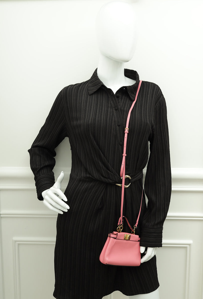 Fendi Pink Micro Peekaboo Bag
