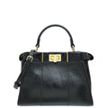 Fendi Black Peekaboo Glossy Mini Bag