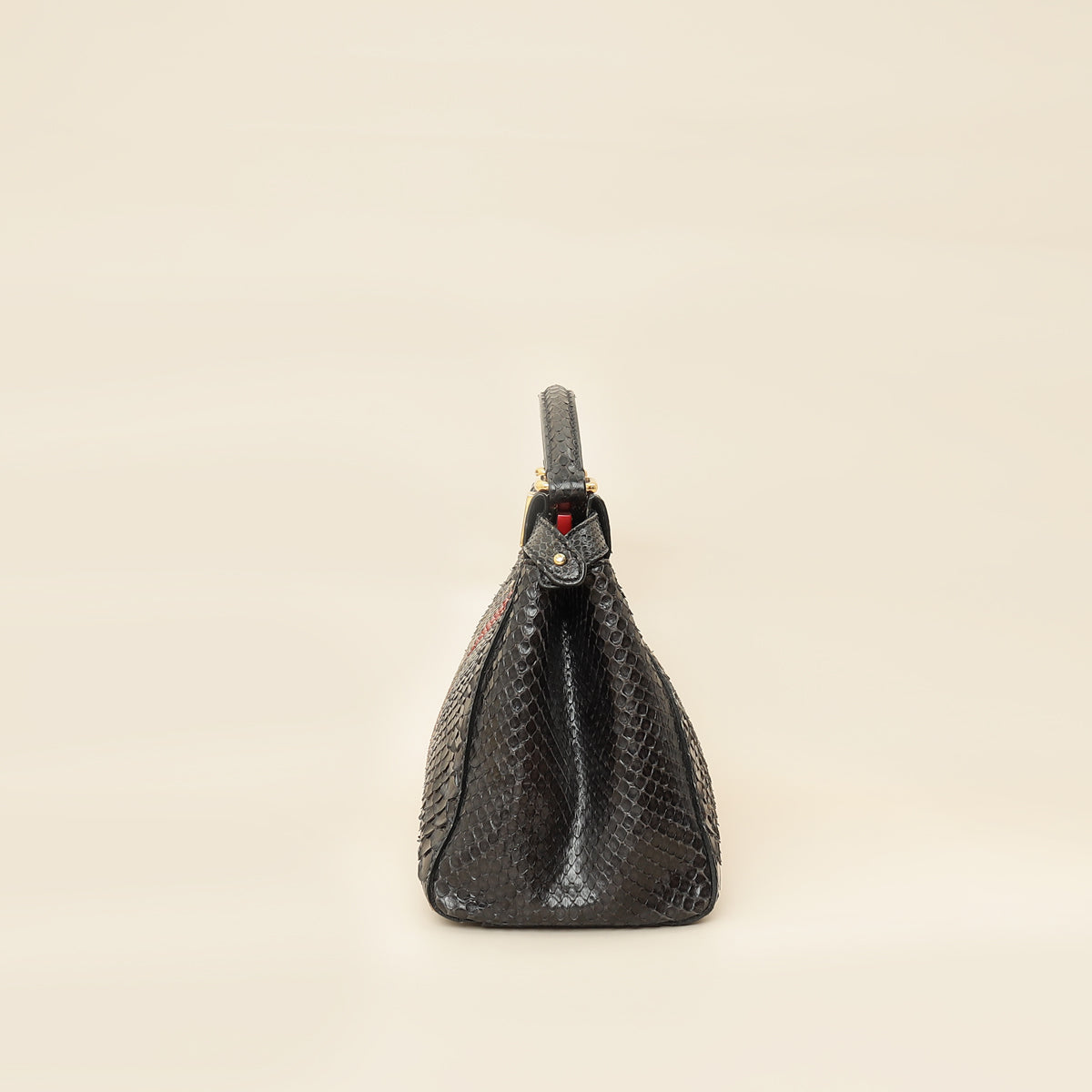 Fendi Bicolor Peekaboo Python Mini Bag
