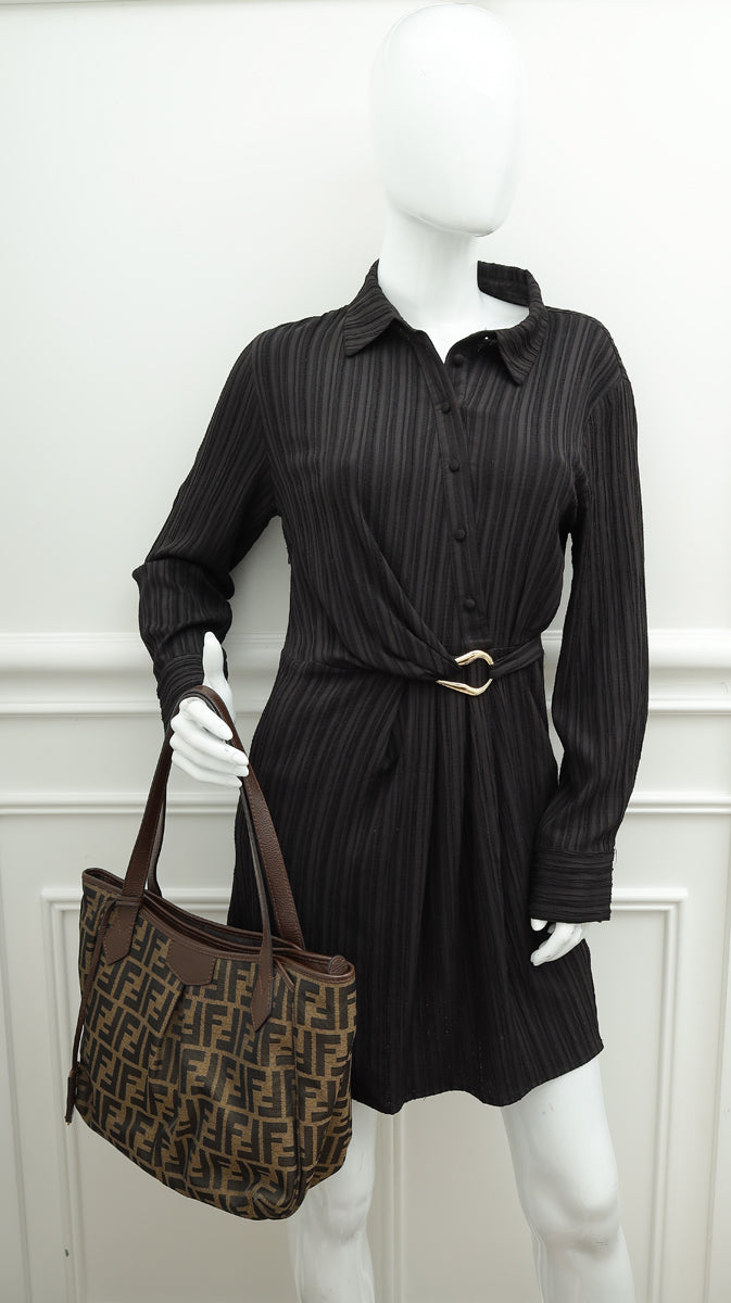 Fendi Tobacco FF Zucca Grand Shopping Bag