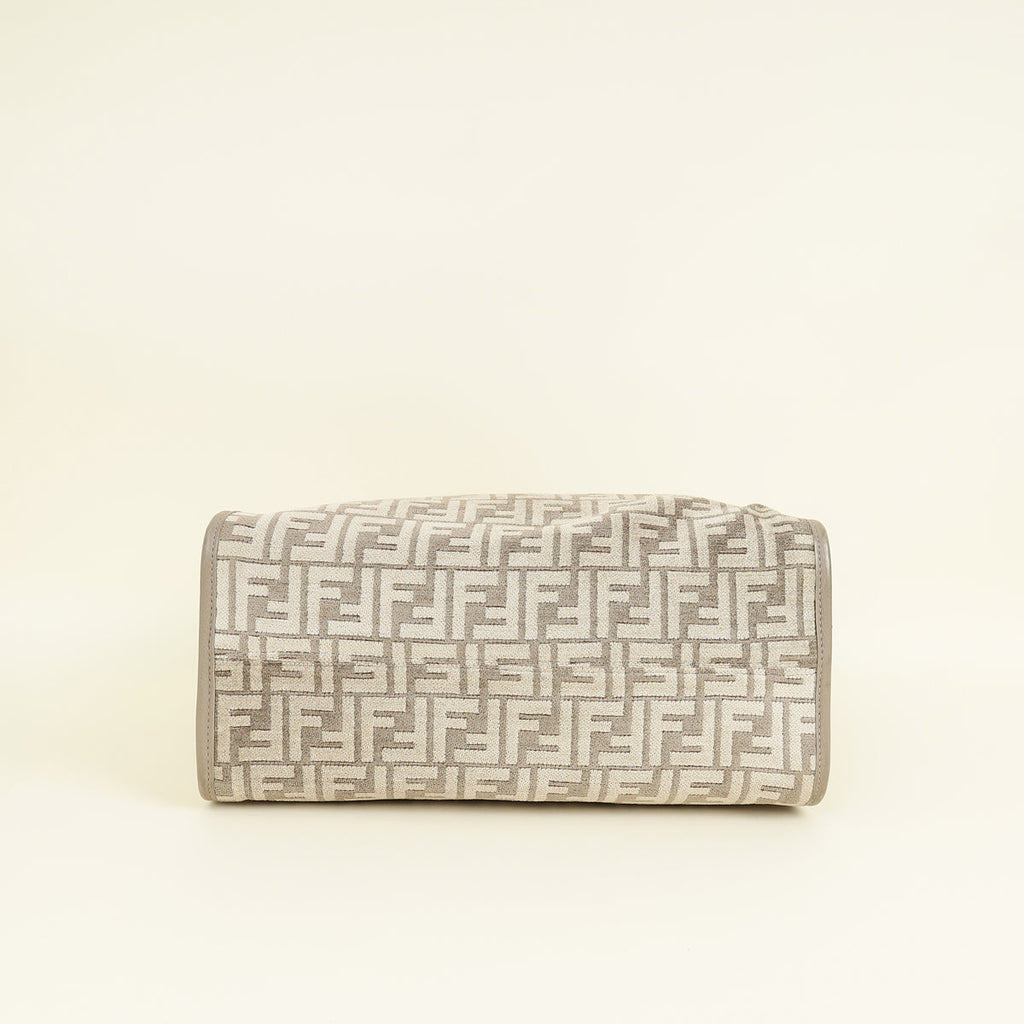 Fendi Dove Grey Sunshine Medium Shopping Tote Bag