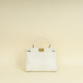 Fendi Vintage White Python Mini Peekaboo Bag