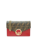 Fendi Bicolor FF Zucca Wallet On Chain