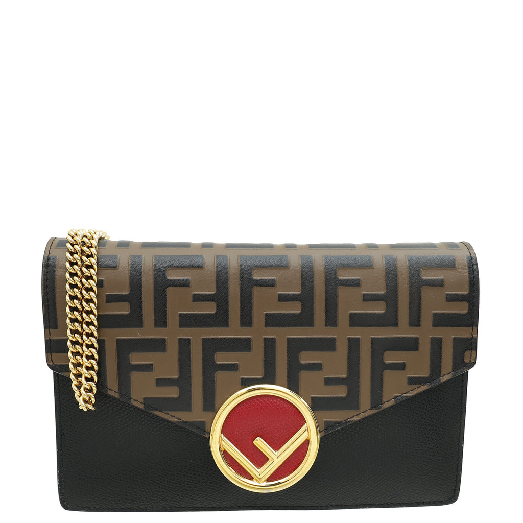 Fendi Tricolor Zucca Wallet On Chain