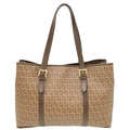 Fendi Tobacco Vitello Zucchino Spalmati Tote Bag