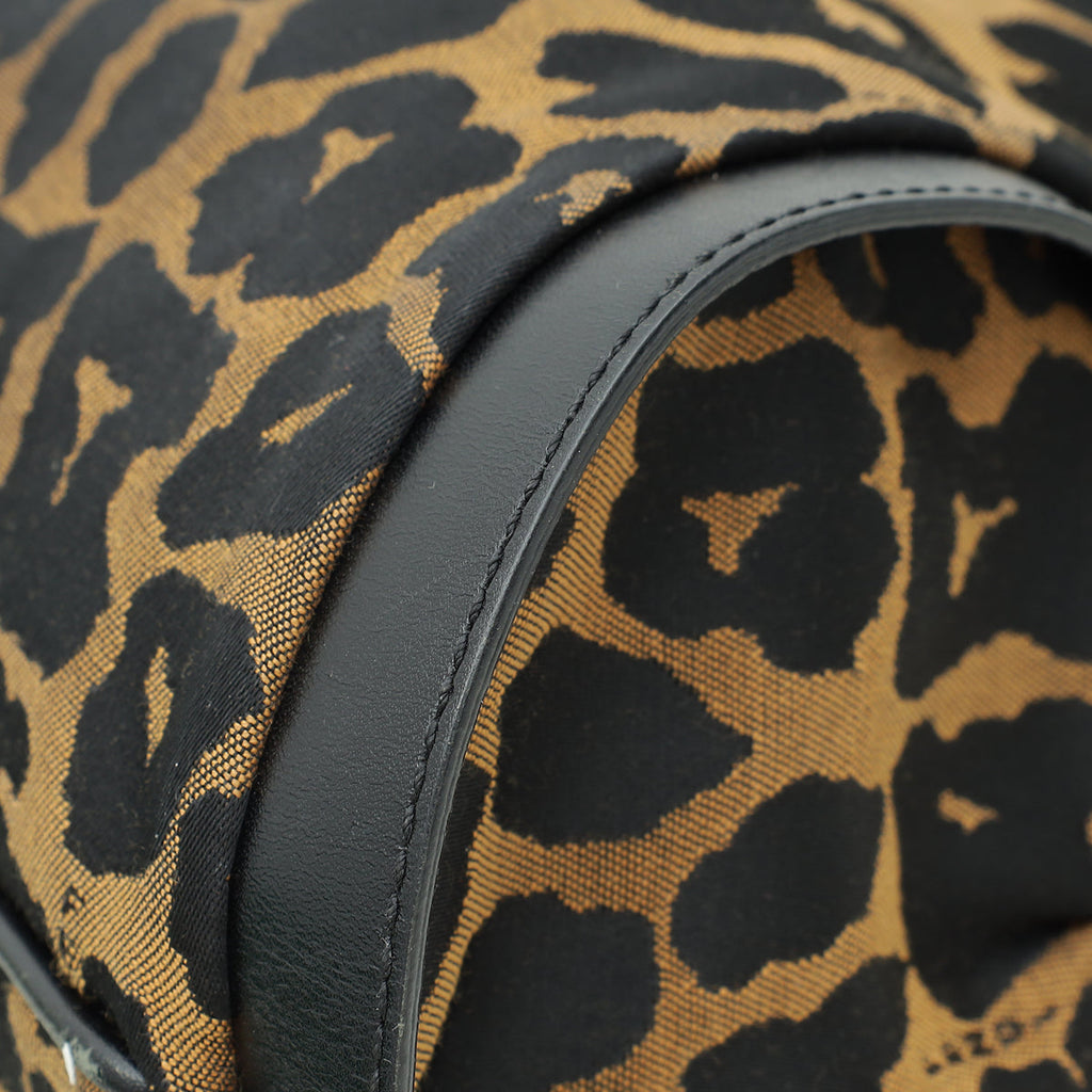 Fendi Bicolor Zucca Animal Chef Shopping Tote Medium Bag