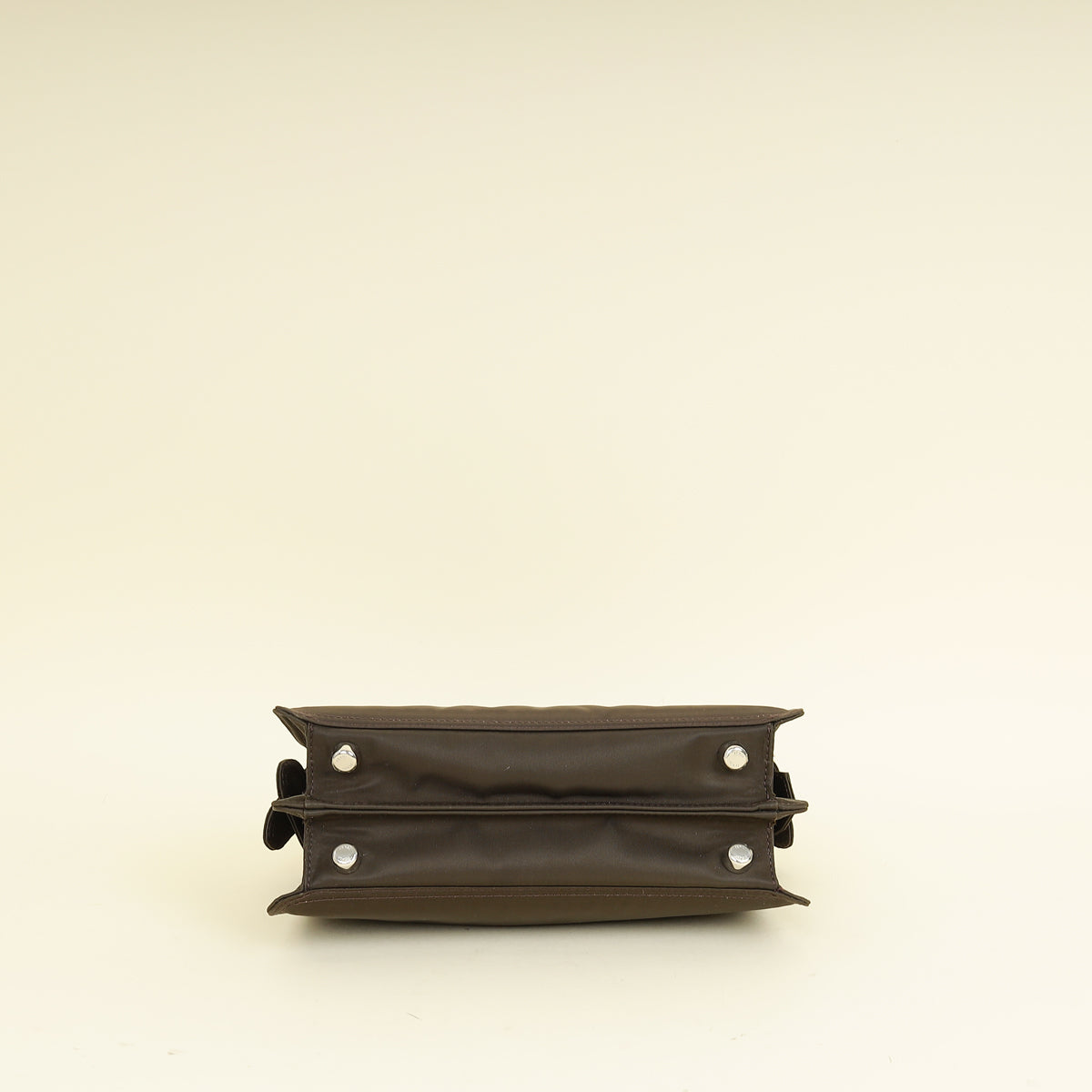 Fendi Ebene Sunflower Mini Peekaboo I SEE U Satchel Bag