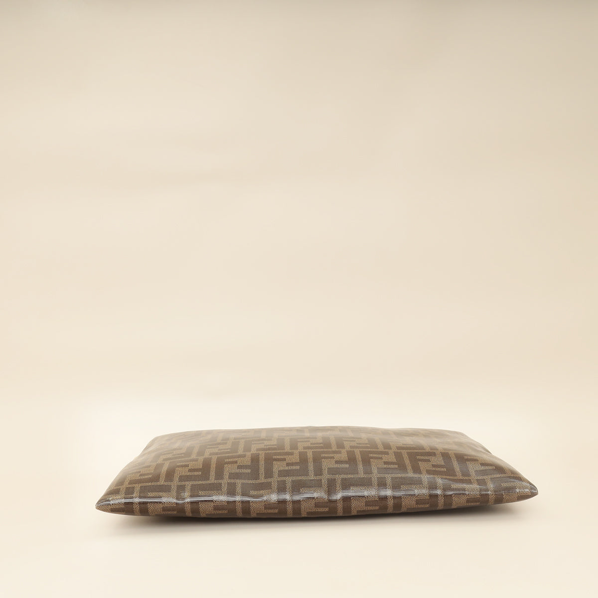 Fendi Brown FF Large Flat Wristlet Pouch