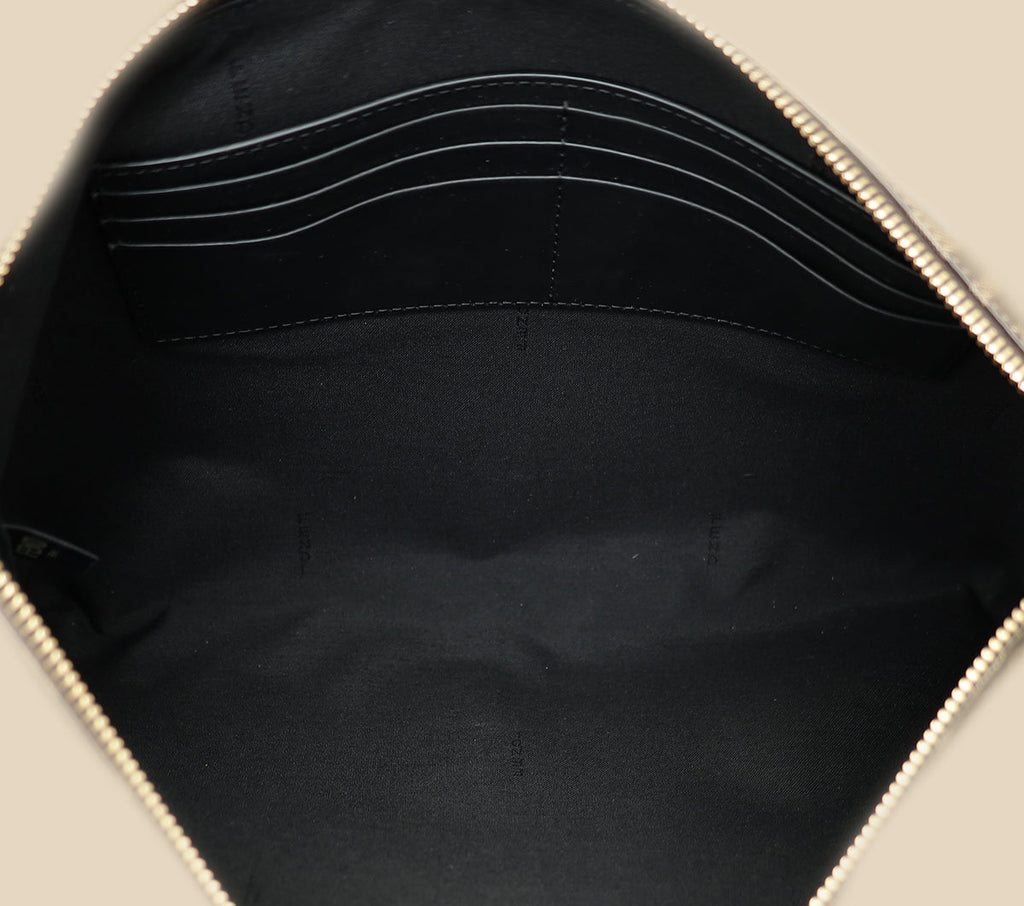 Fendi Brown FF Large Flat Wristlet Pouch